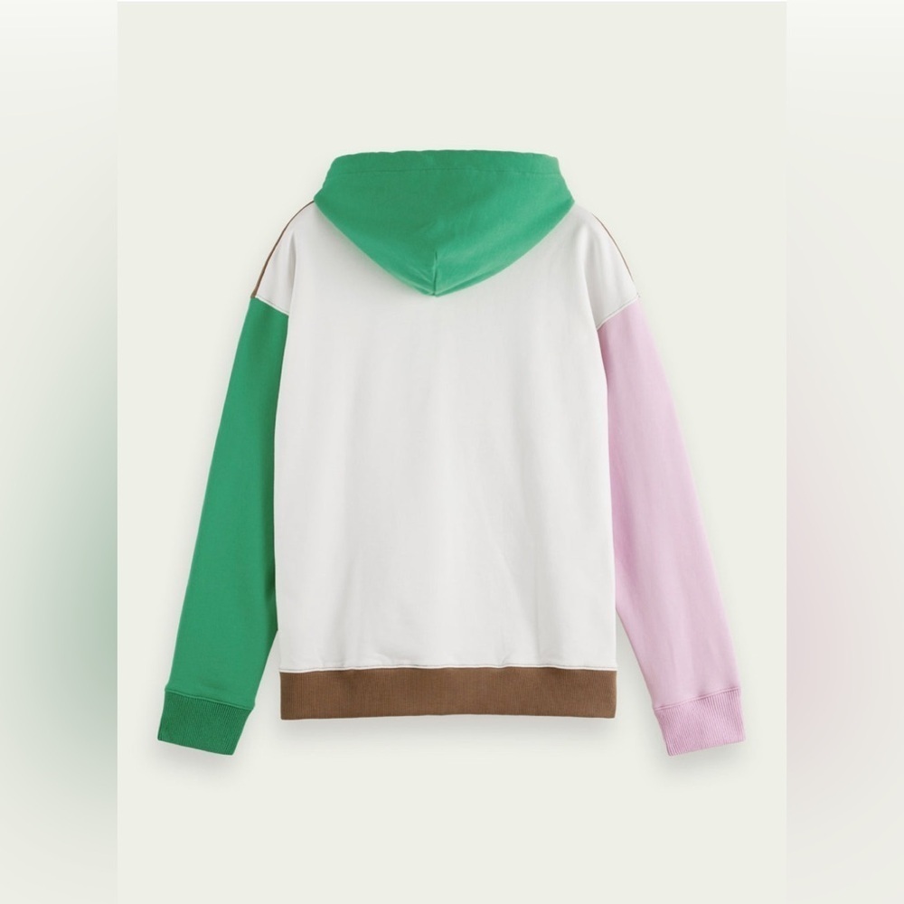 New! Scotch & Soda Color block Unisex Hoodie 💚 L… - image 3